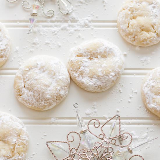 Chewy Lemon Snowdrop Cookies