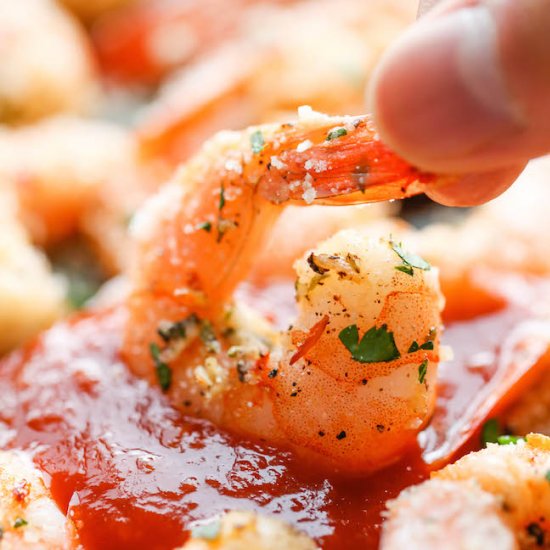 Garlic Parmesan Roasted Shrimp