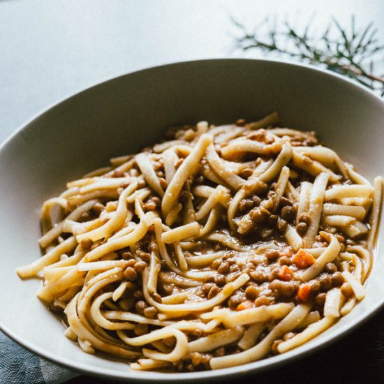 Pasta and Lentils