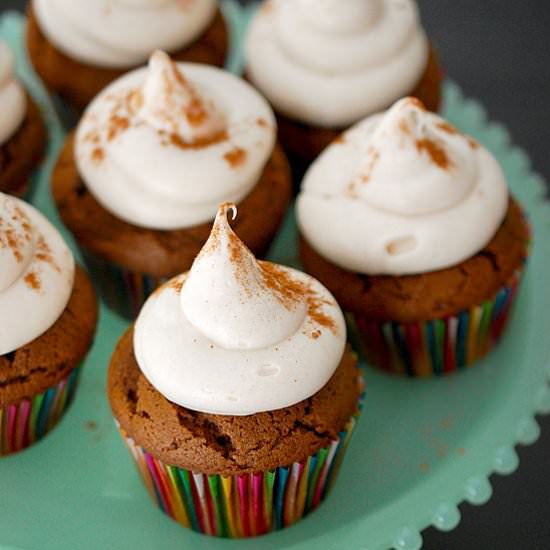 Gingerbread cupcakes