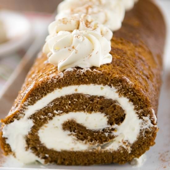 Gingerbread Cake Roll