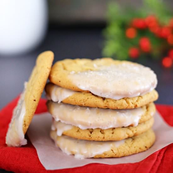 Eggnog Oatmeal Cookies