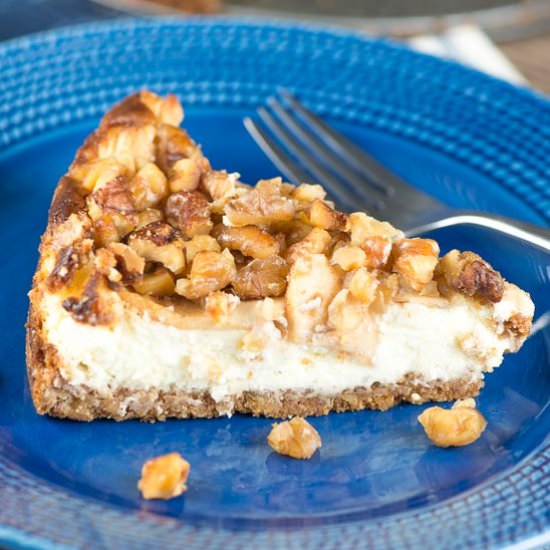 Apple Walnut Cheesecake