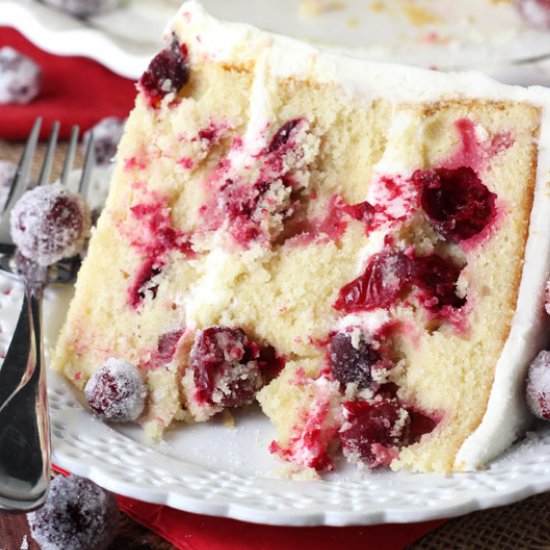 Cranberry White Chocolate Cake