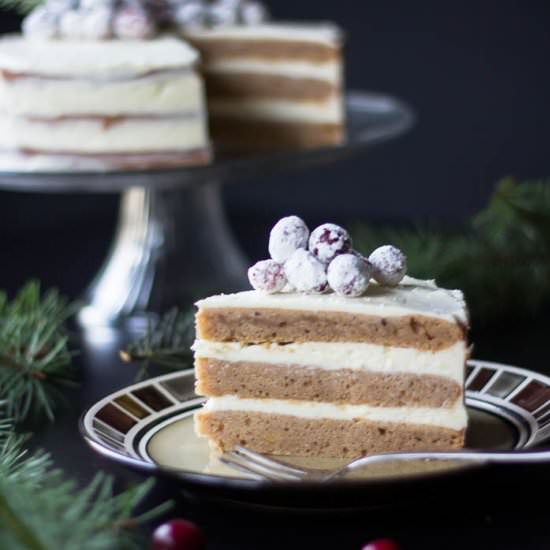 Gingerbread Cake with Cream Cheese