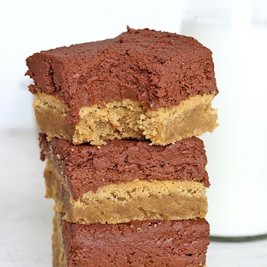 Brownie Batter Peanut Butter Bars