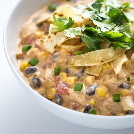 Creamy Chicken Enchilada Soup