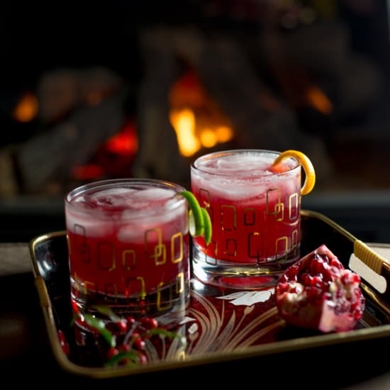 Pomegranate Gin Fizz