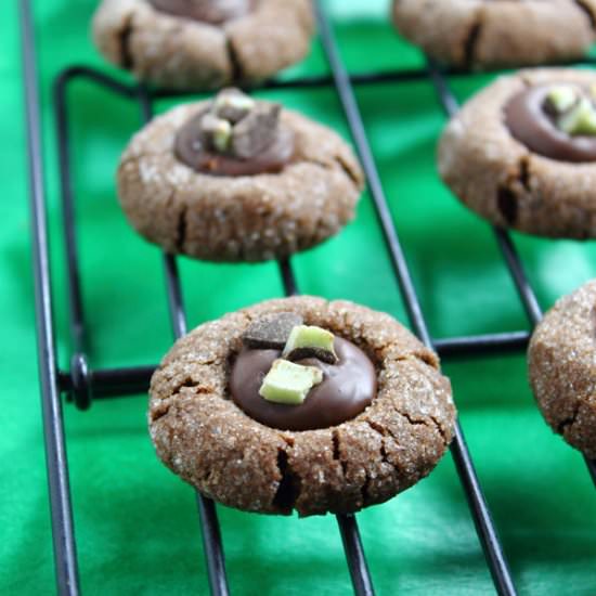 Mint Chocolate Thumbprints