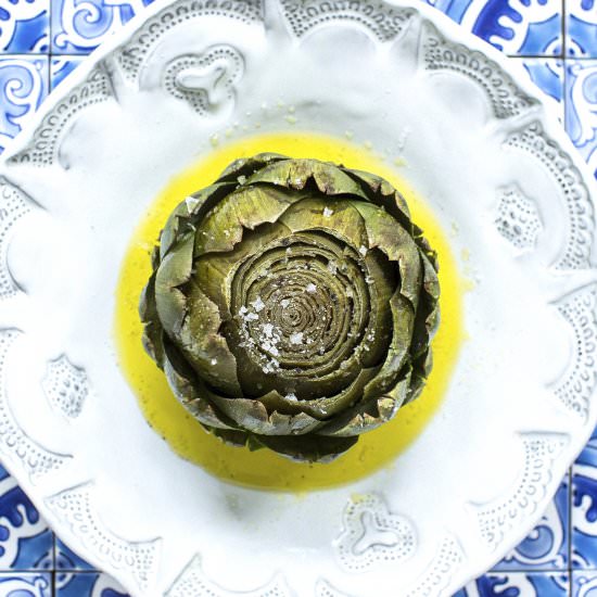 Whole Roasted Artichoke