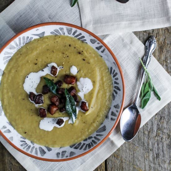 Parsnip and White Bean Soup