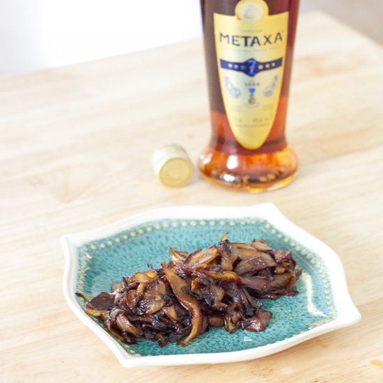 Metaxa Caramelized Onions