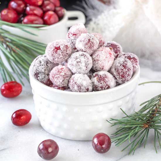 Orange Candied Cranberries