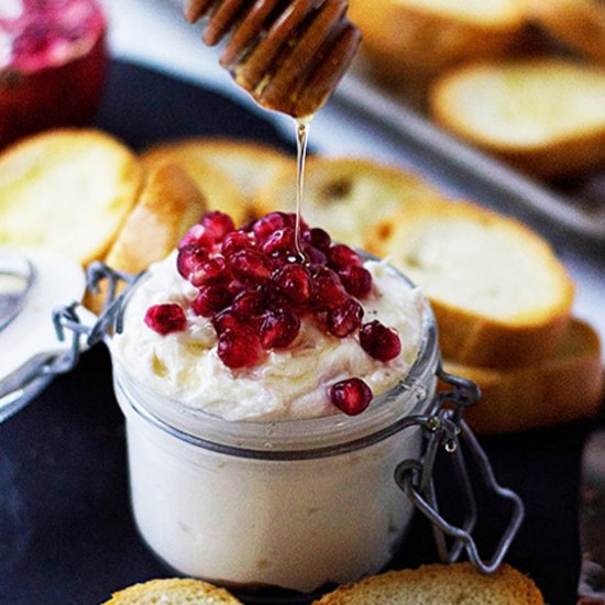 Whipped Goat Cheese with Honey