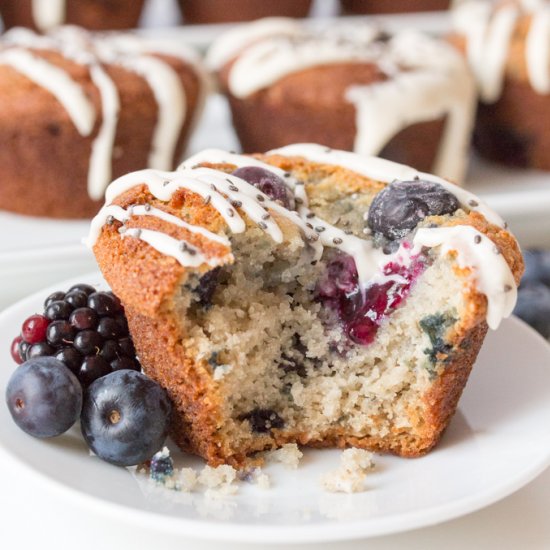 Fluffy Gluten-Free Berry Muffins