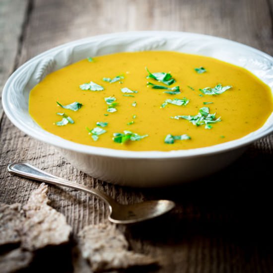 clean eating curry squash soup