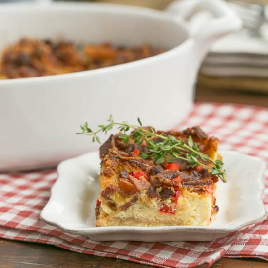 Bacon and Egg Strata