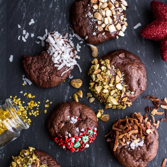 Triple Chocolate Truffle Cookies