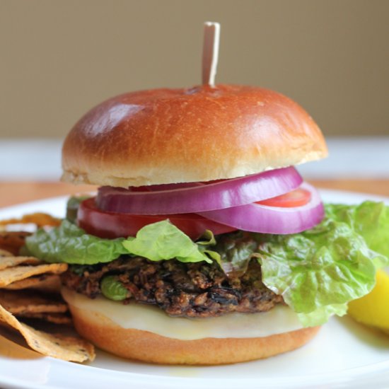 Black Bean Edamame Burger