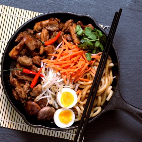 Caramel Chicken Noodle Bowl