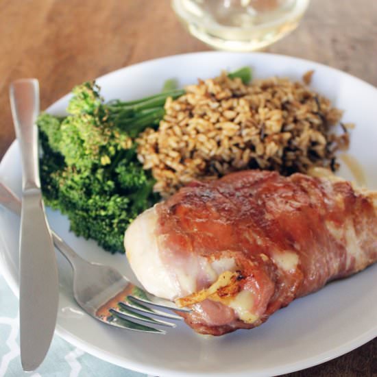 Easy Grilled Chicken Cordon Bleu