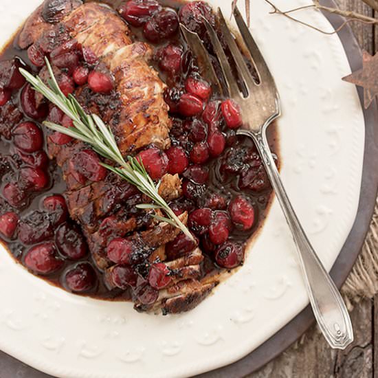 Pork Tenderloin with Cranberries