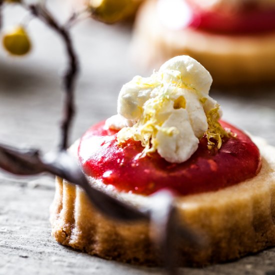 SANTA’S LEMON BERRY POPCORN COOKIES