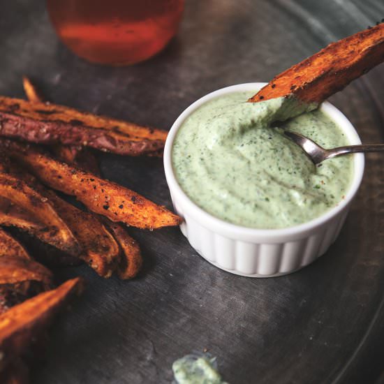 Sweet Potato Fries + Dipping Sauce