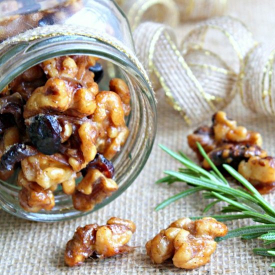 Candied Cranberry Walnut Clusters