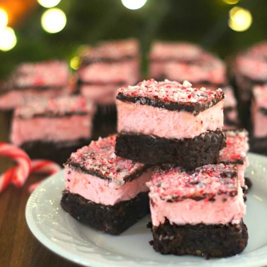 Peppermint Candy Cane Brownies