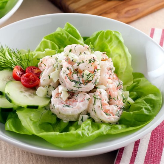 Shrimp Salad with Cucumber and Dill