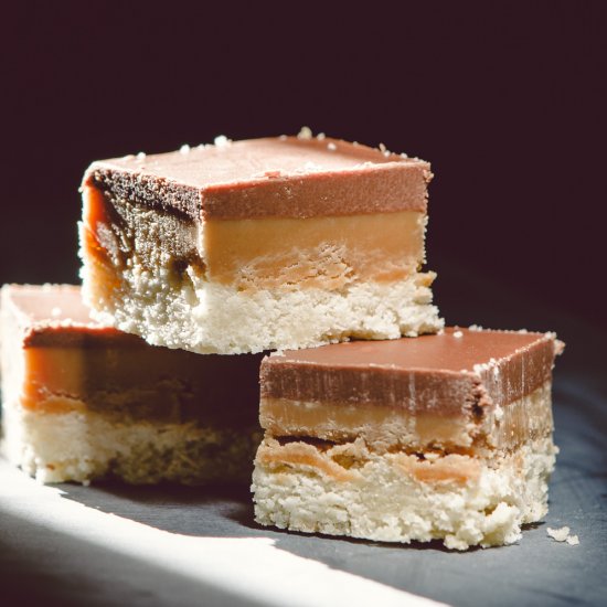 Caramel Shortbread Squares