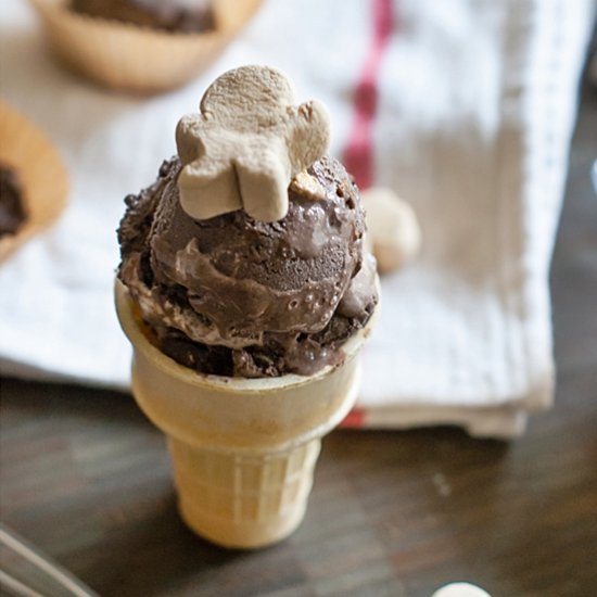 Gingerbread Rocky Road Ice Cream