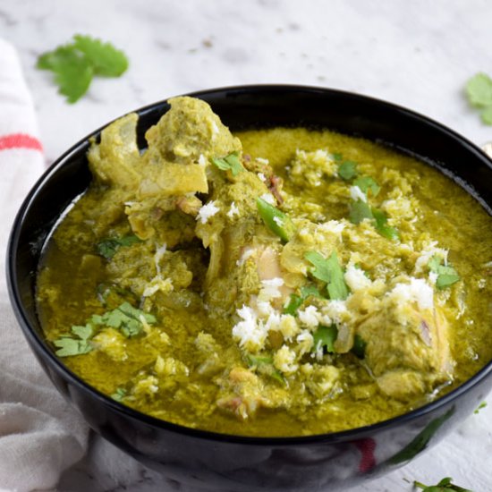 Coconut Coriander Chicken Curry