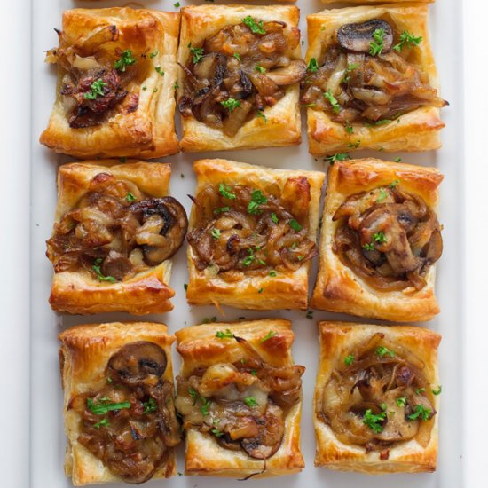 Gruyere Caramelized Onion Bites