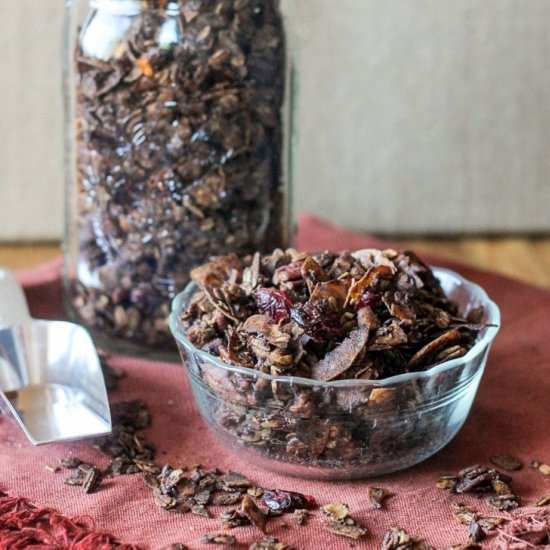 Chocolate Cranberry Pecan Granola