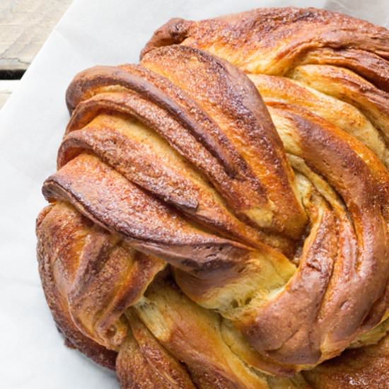 Braided Cinnamon Wreath