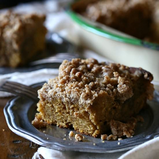 Pumpkin Spice Latte Coffee Cake