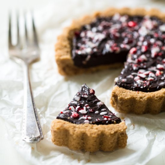 Peppermint Truffle Cookie Tarts