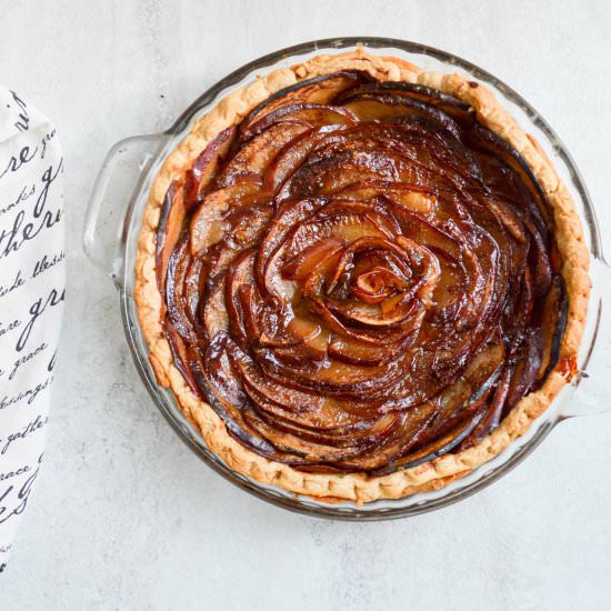 Apple Rosette Pie