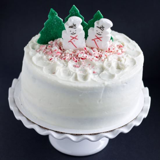 Peppermint Red Velvet Cake