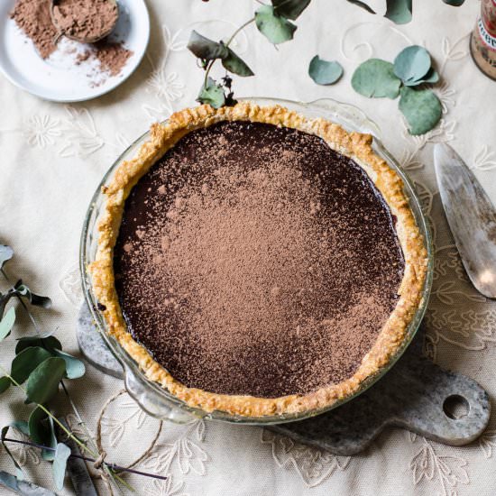 Dark Chocolate & Peppermint Pie