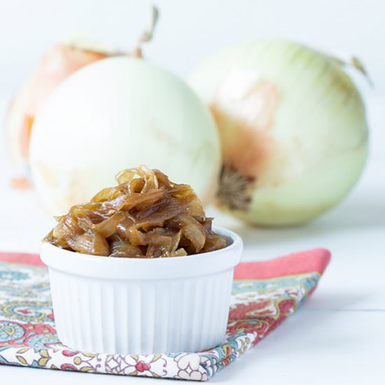 Cider Vinegar Caramelized Onions