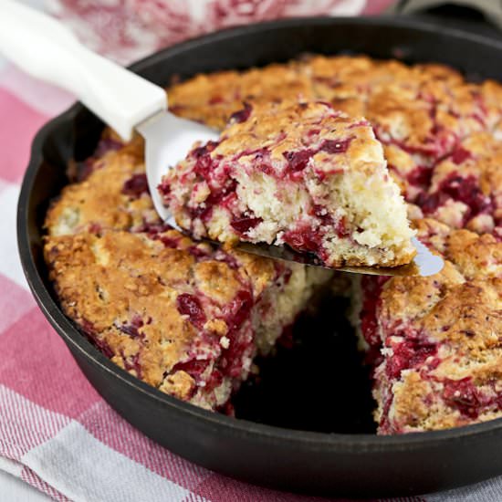 Cranberry Sauce Skillet Scones