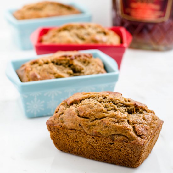 Maple Whiskey Banana Bread