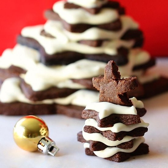 Chocolate Cookies Christmas Tree