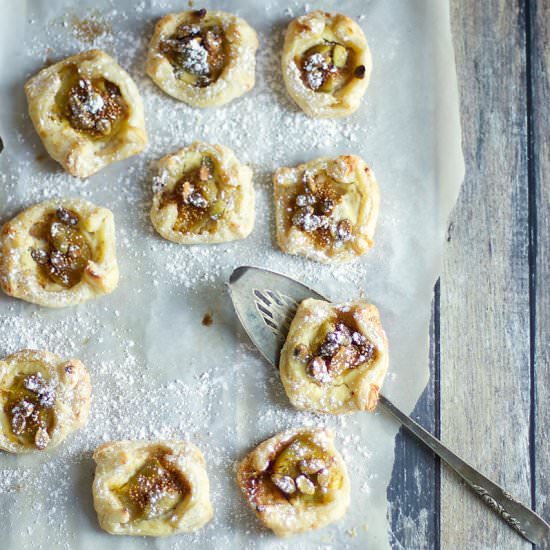 Mini Orange Ricotta Fig Tarts