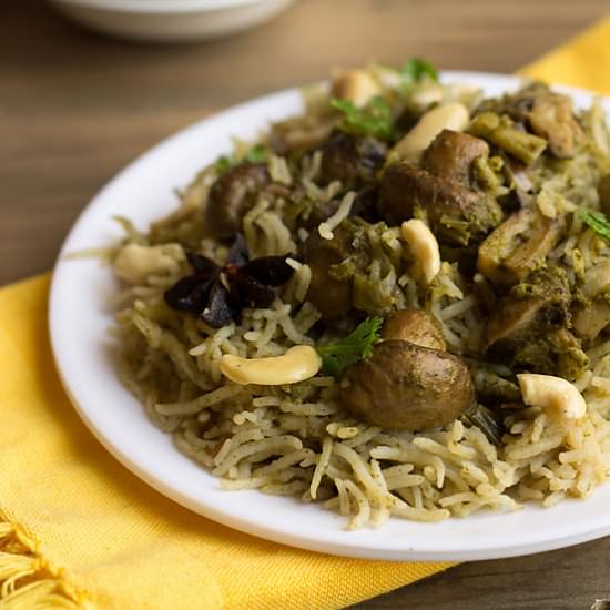 Mushroom Pulao