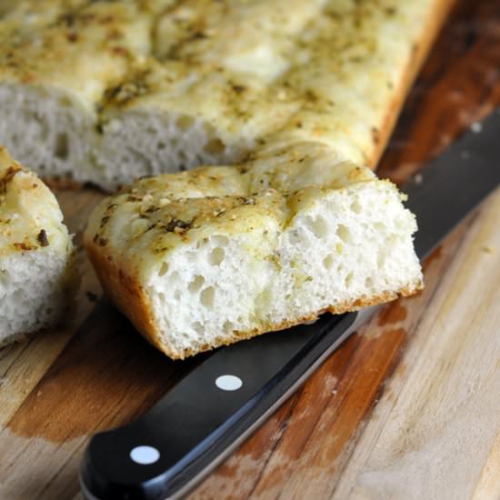 Focaccia with Pesto