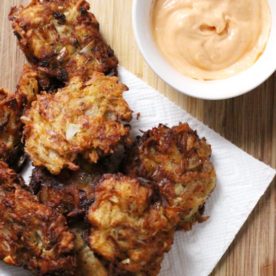 Radish & Potato Fritters